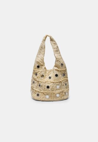 Grand sac à bandoulière à miroirs