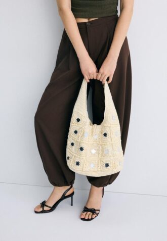 Grand sac à bandoulière à miroirs