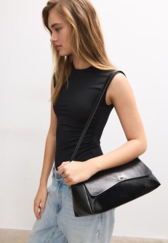 Grand sac à bandoulière à rabat