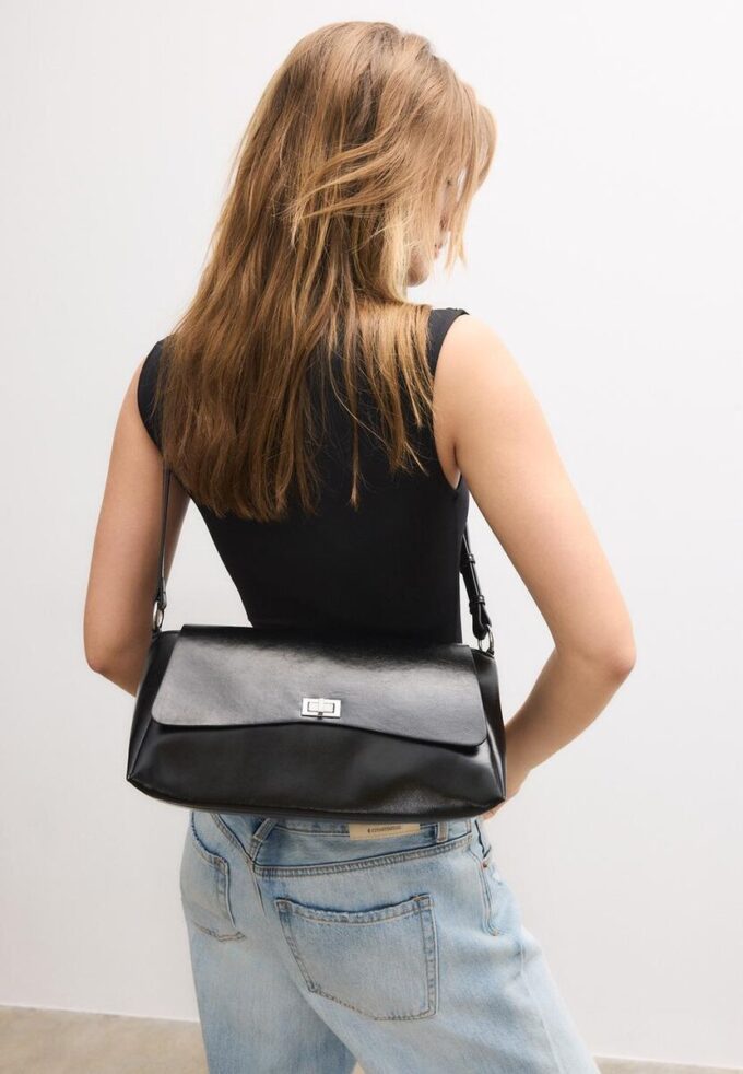 Grand sac à bandoulière à rabat