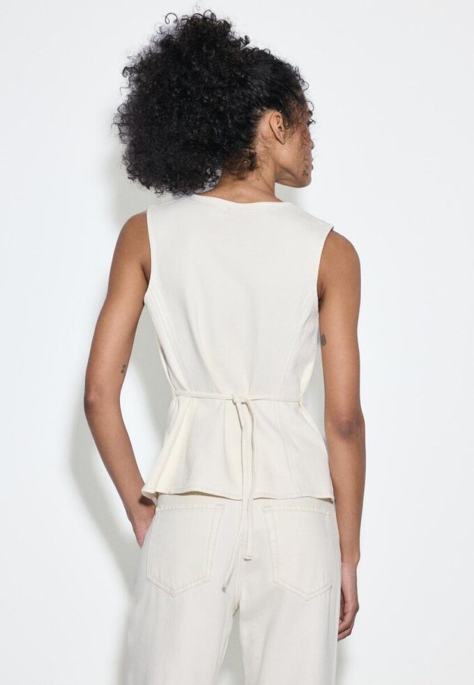 Haut ajusté en denim