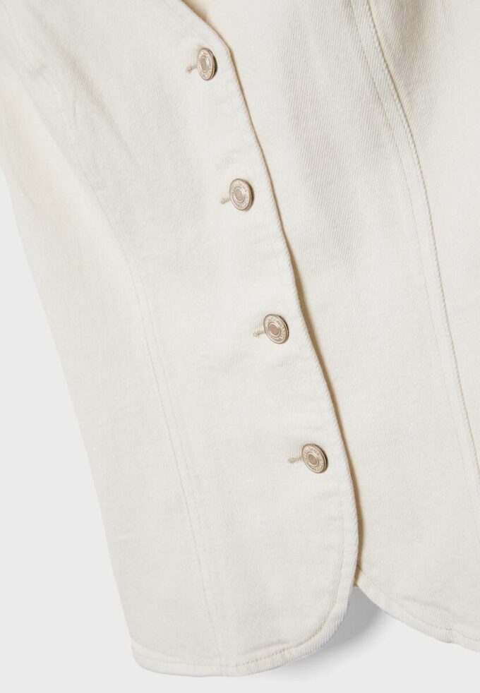 Haut ajusté en denim