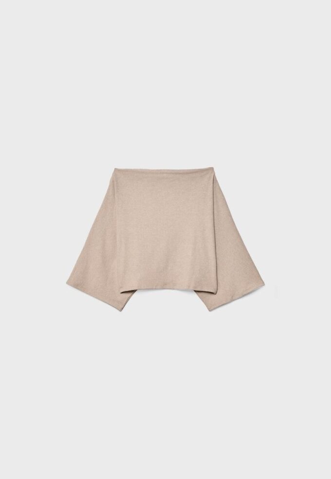 Haut cape à col bateau