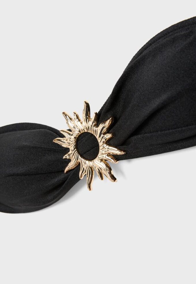 Haut de bikini bandeau avec boucle soleil