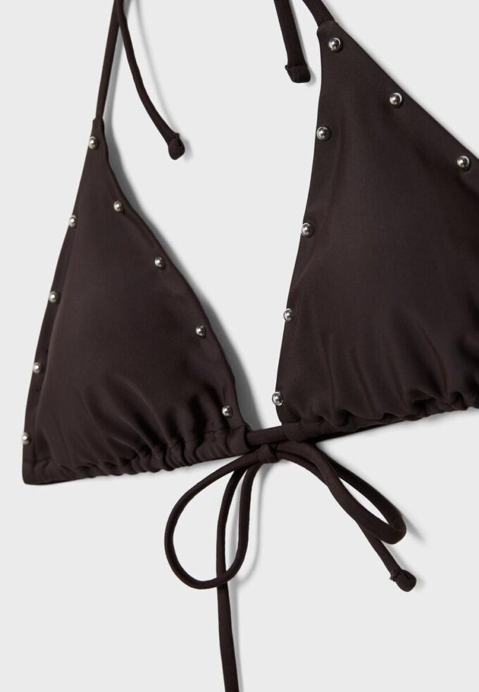 Haut de bikini triangle à clous Haut de bikini triangle à clous