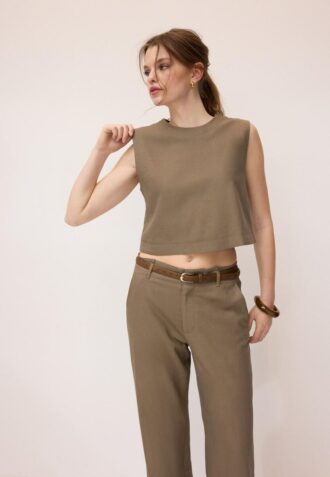 Haut dos nageur effet lin