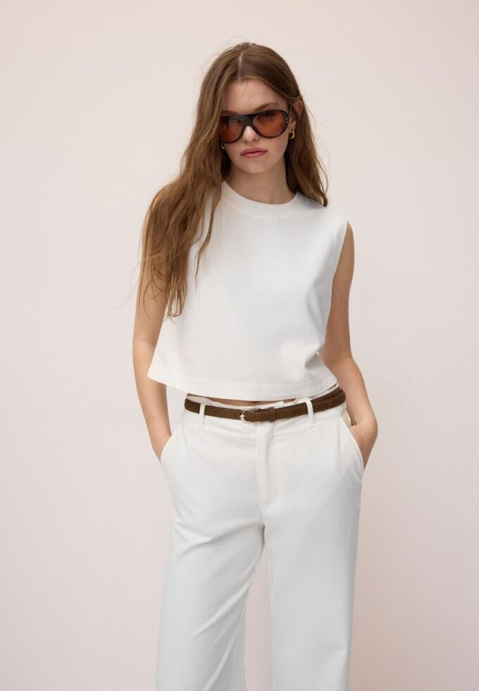 Haut dos nageur effet lin