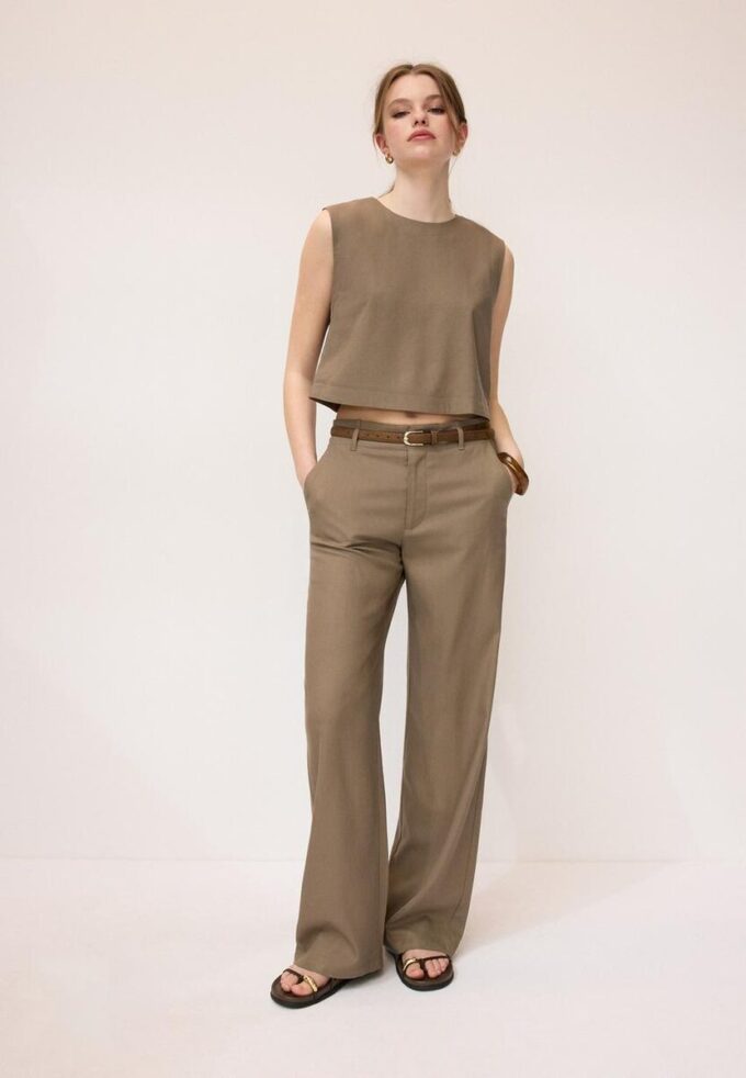 Haut dos nageur effet lin