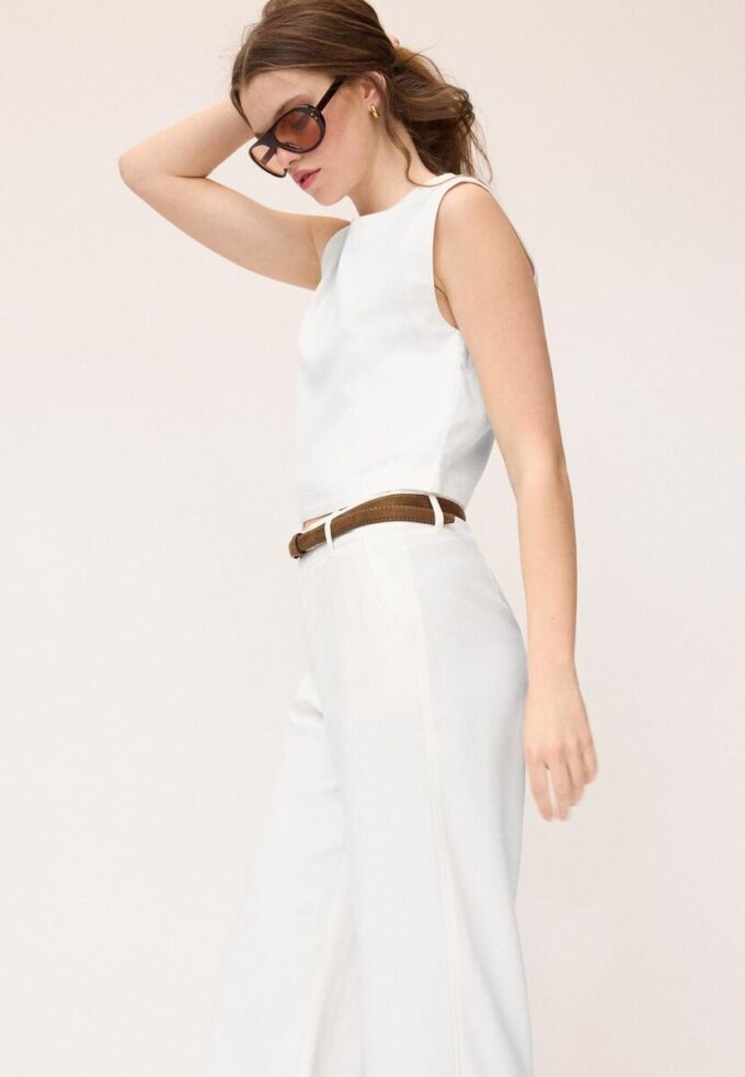 Haut dos nageur effet lin