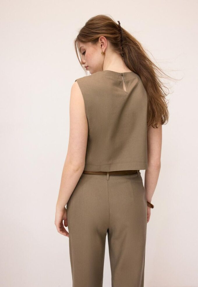 Haut dos nageur effet lin