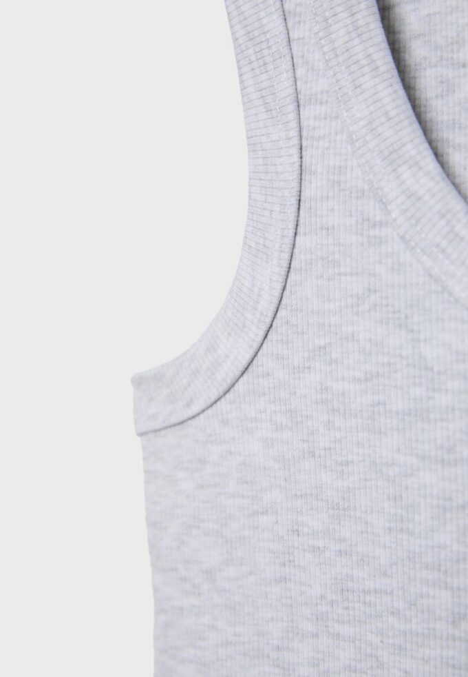 Haut dos nageur en coton côtelé