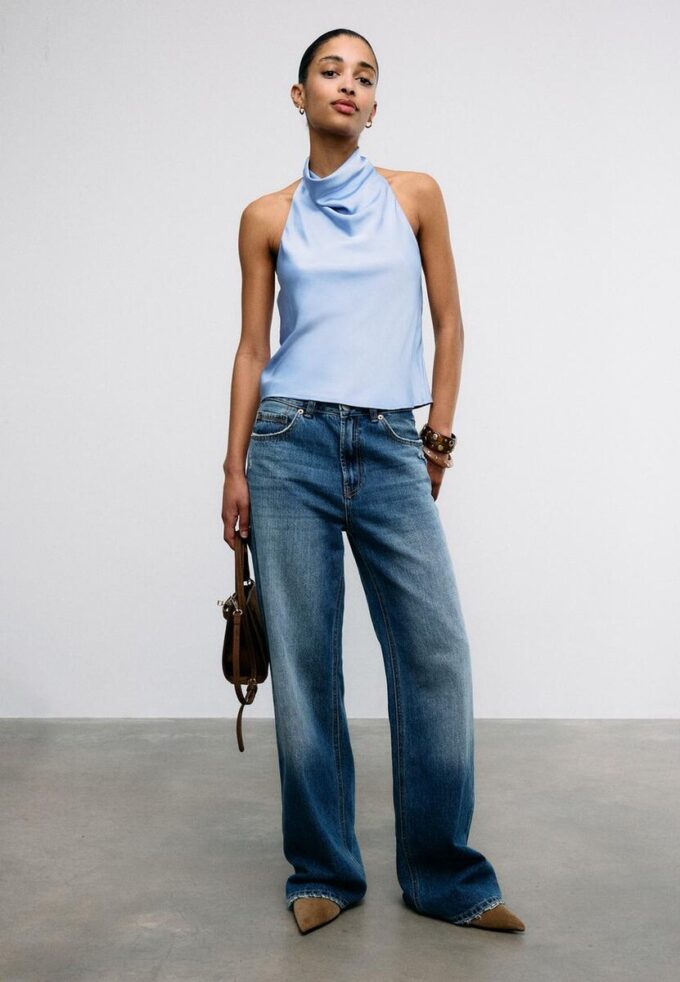 Haut dos nu effet satin Haut dos nu effet satin