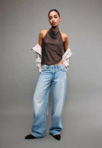 Haut dos nu effet satin Haut dos nu effet satin