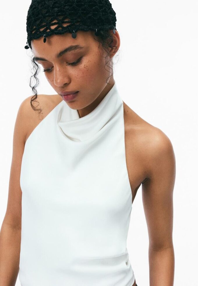 Haut dos nu effet satin Haut dos nu effet satin