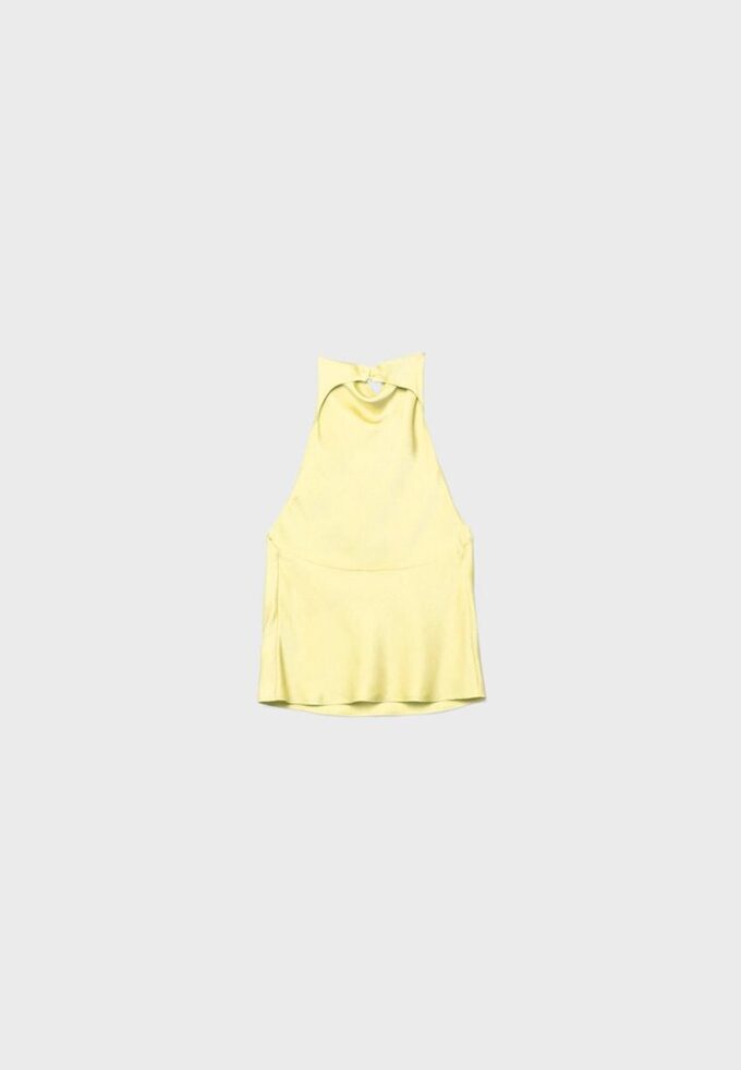 Haut dos nu effet satin