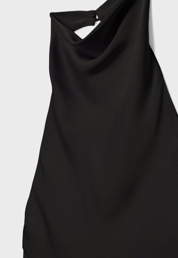 Haut dos nu effet satin