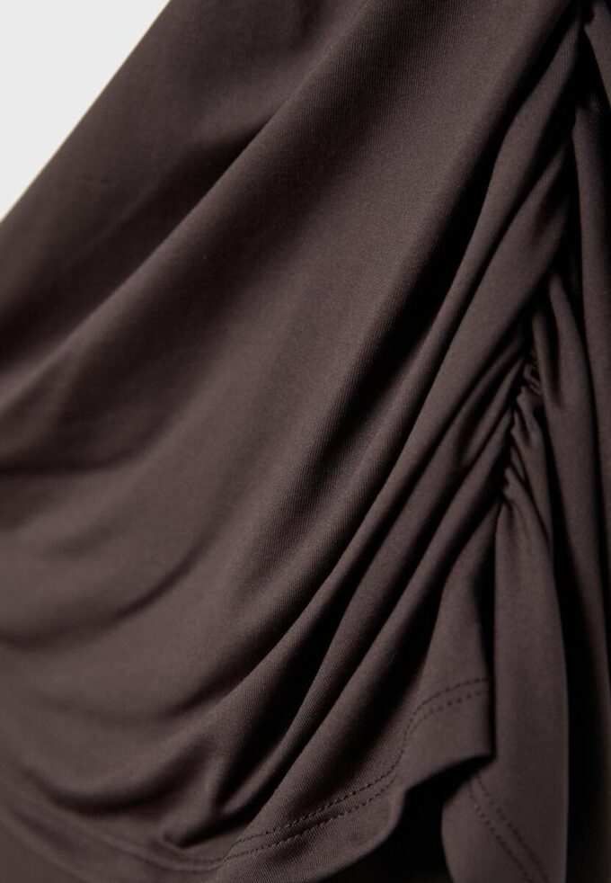 Haut drapé en polyamide