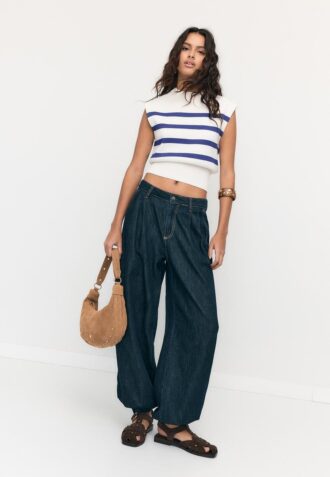 Haut en maille à col rond