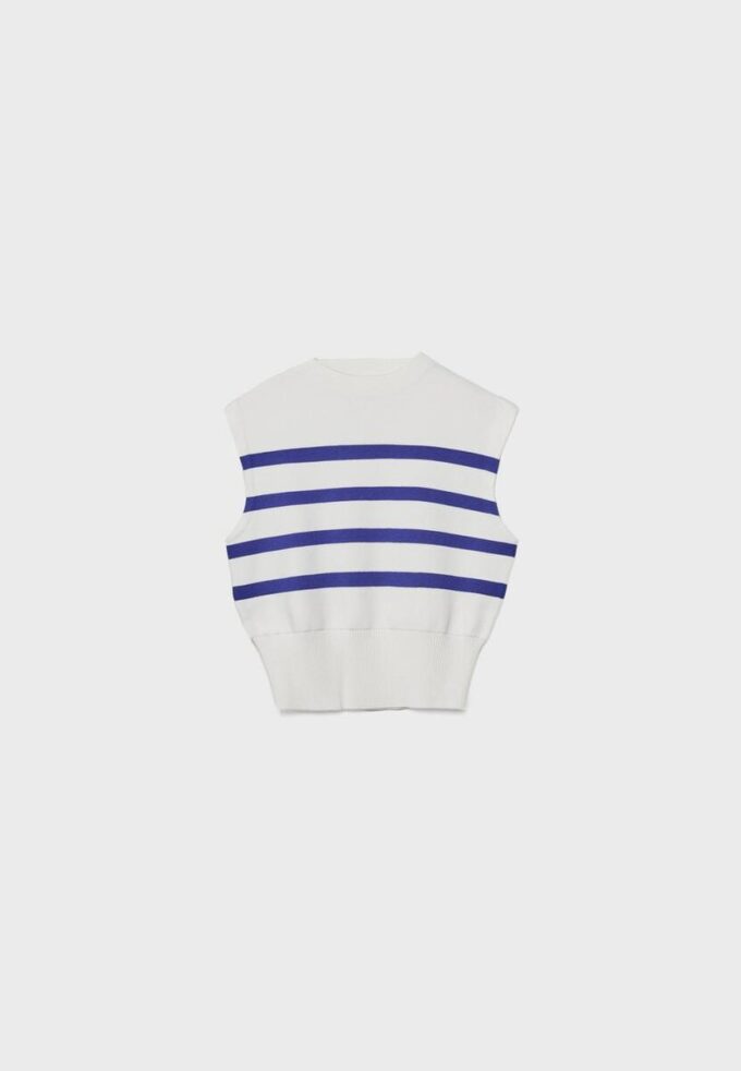 Haut en maille à col rond