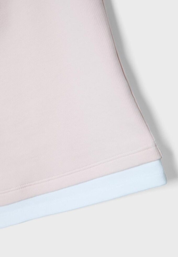 Haut à encolure carrée effet deux pièces