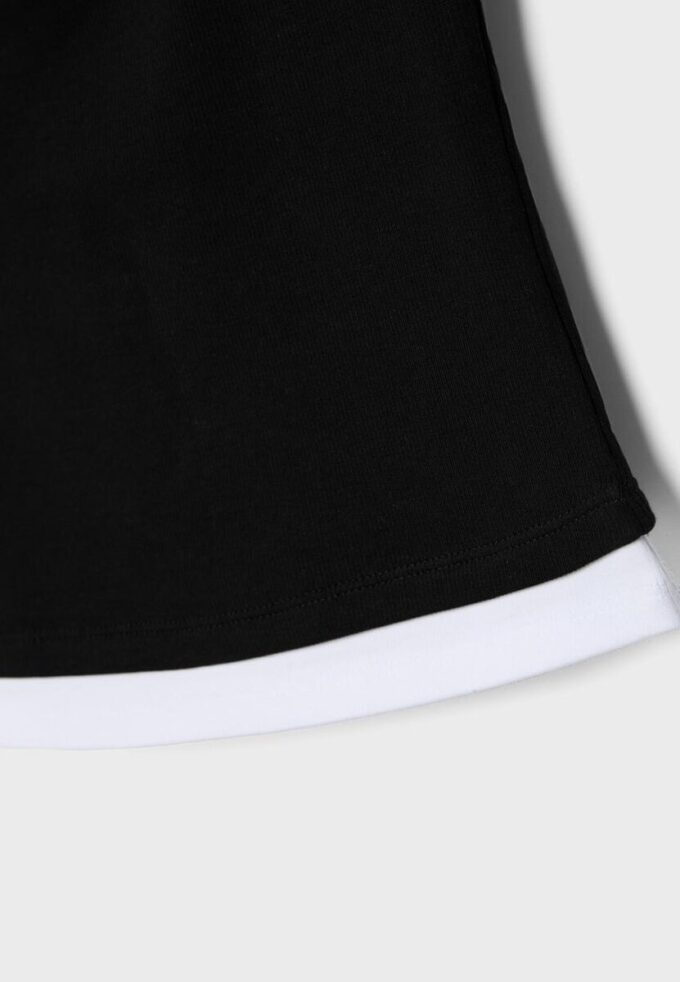 Haut à encolure carrée effet deux pièces