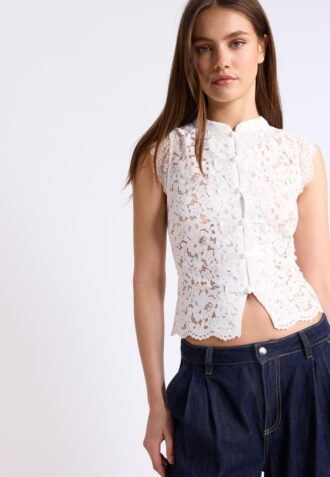 Haut Qipao en dentelle