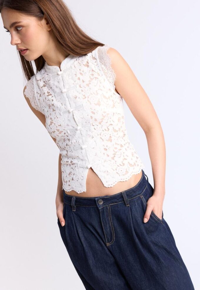 Haut Qipao en dentelle