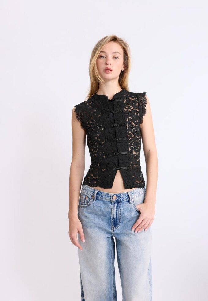 Haut Qipao en dentelle