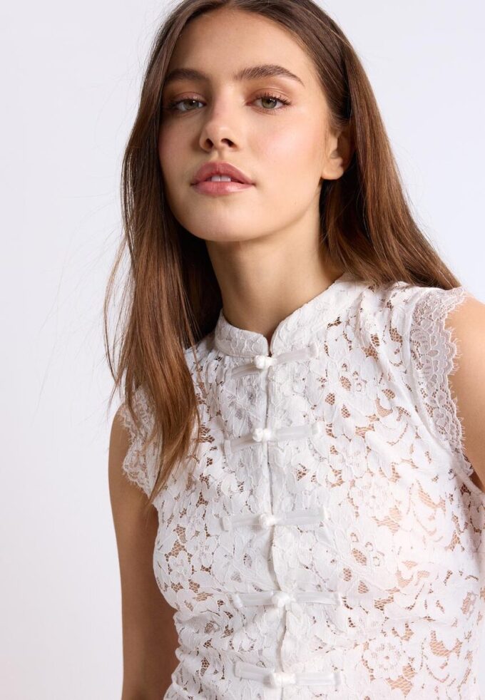 Haut Qipao en dentelle