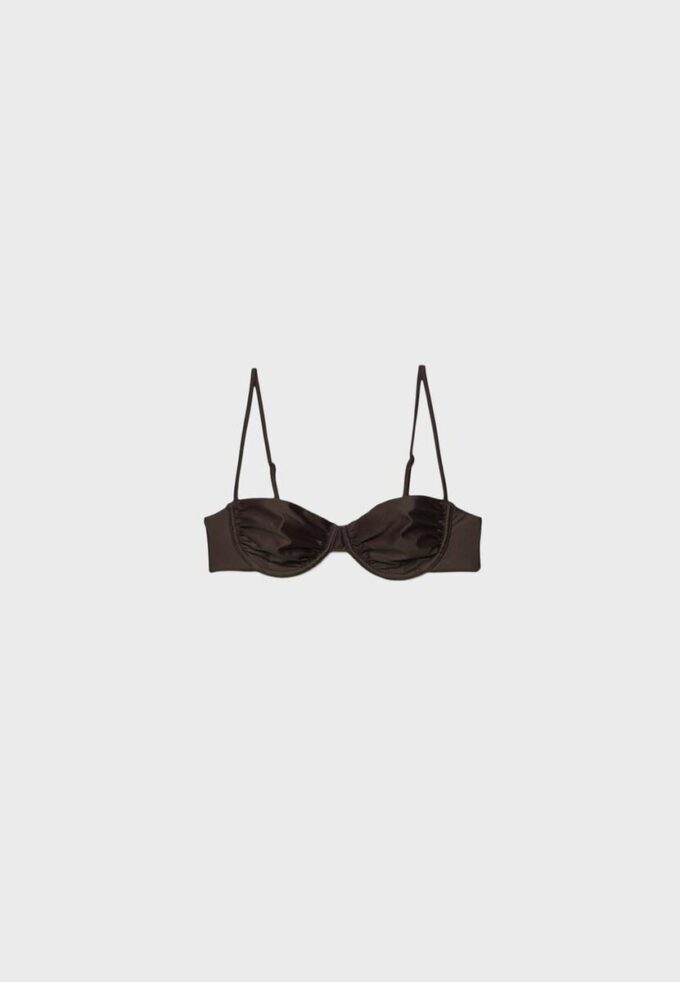 Hauts de bikini balconnet en satin Hauts de bikini balconnet en satin