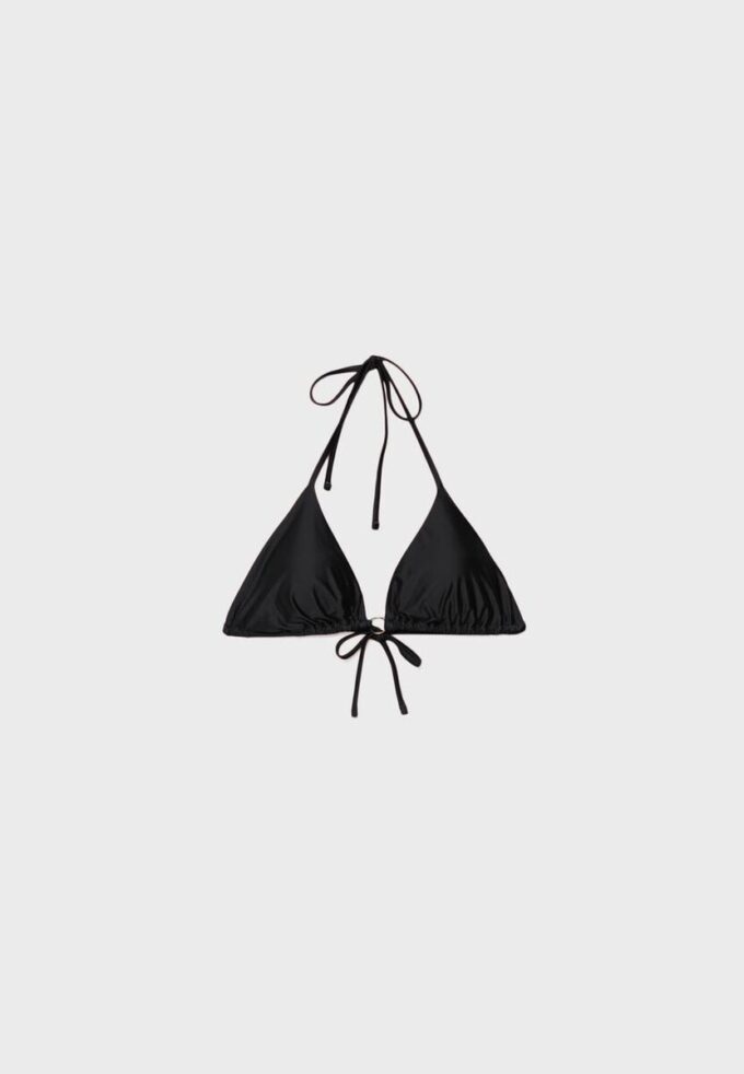 Hauts de bikini triangle en satin Hauts de bikini triangle en satin