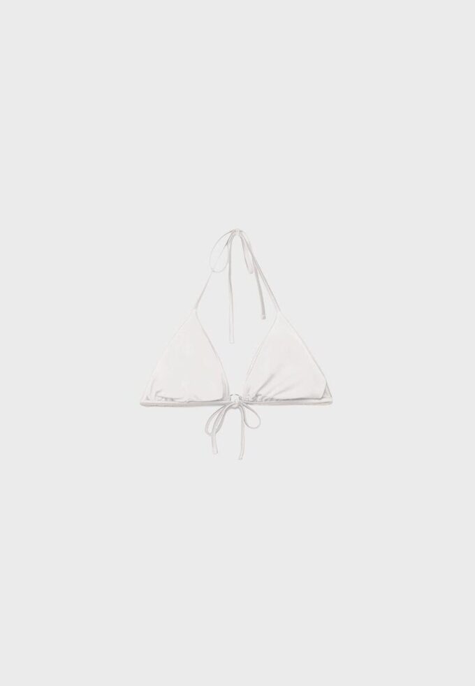 Hauts de bikini triangle en satin Hauts de bikini triangle en satin
