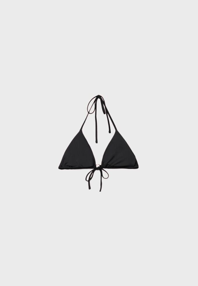 Hauts de bikini triangle en satin Hauts de bikini triangle en satin