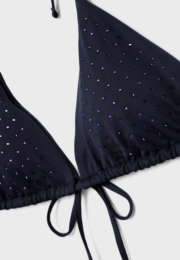 Hauts de bikini triangle scintillants Hauts de bikini triangle scintillants