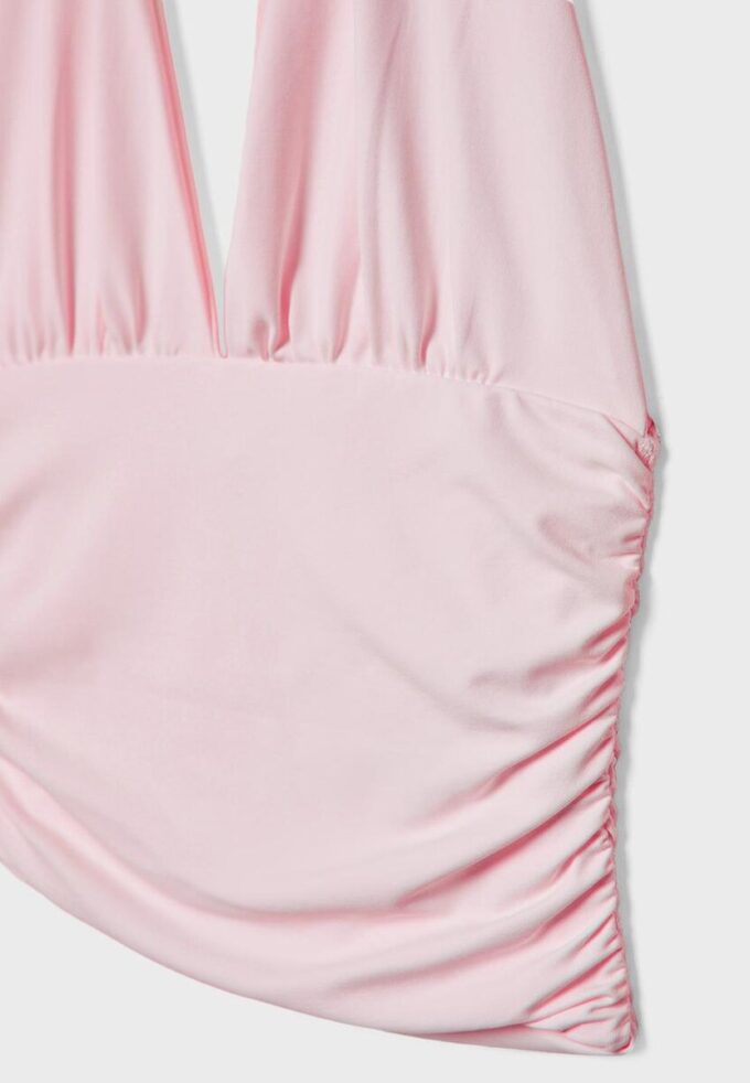 Hauts dos nu avec nœud froncé au cou