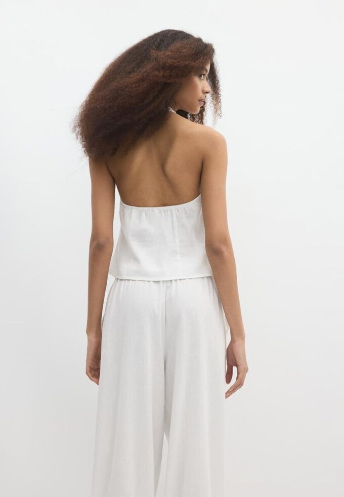 Hauts dos nu à boutons style qipao