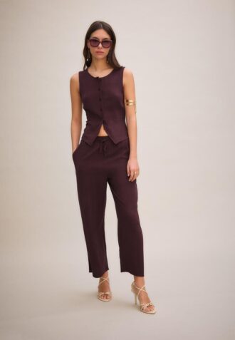 Hauts sans manches boutonnés Hauts sans manches boutonnés