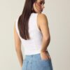 Hauts sans manches boutonnés