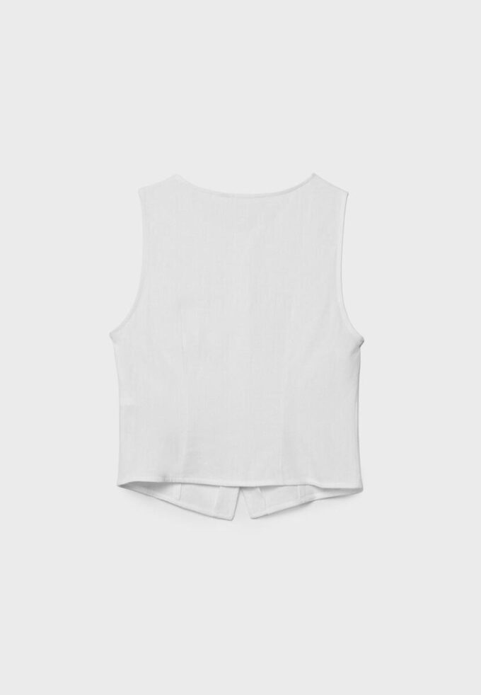 Hauts sans manches boutonnés