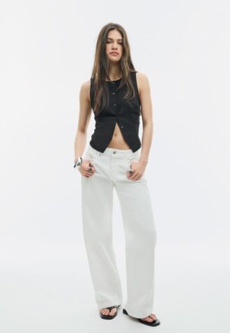 Hauts texturés à boutons Hauts texturés à boutons