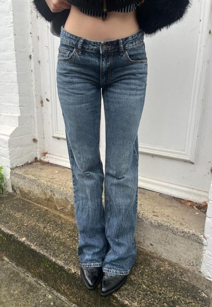 Jean bootcut taille basse