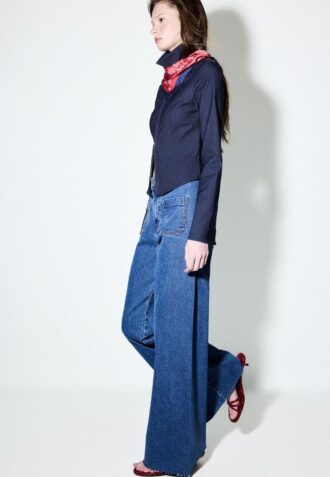 Jean à coupe droite avec poches