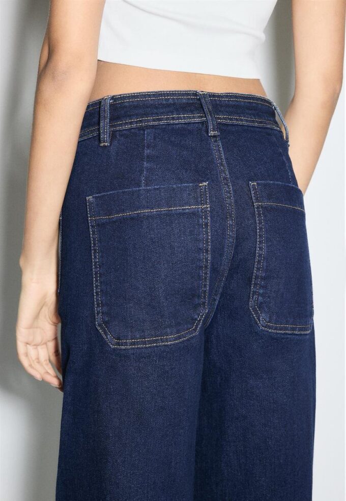 Jean à coupe droite avec poches