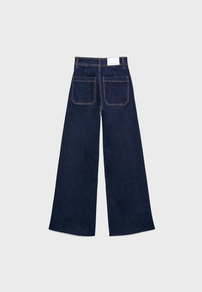 Jean à coupe droite avec poches