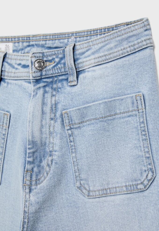 Jean à coupe droite avec poches