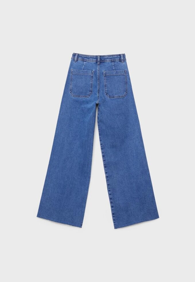 Jean à coupe droite avec poches