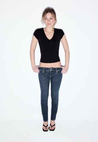 Jean slim taille basse