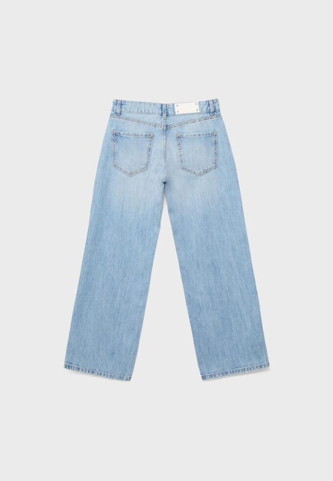 Jean Wide Leg à jambes larges et clous