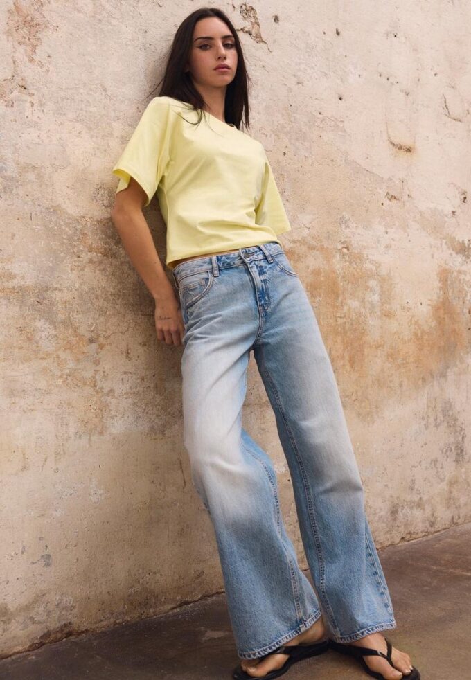 Jeans à jambes larges Jeans à jambes larges