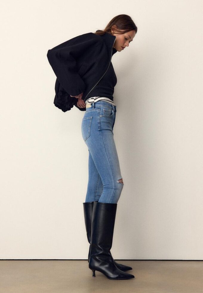 Jeans skinny taille normale D07